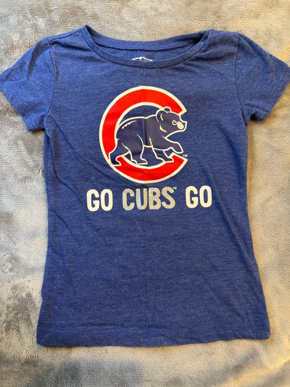 MLB Blue Kids Chicago Cubs 'Go Cubs Go' Tee